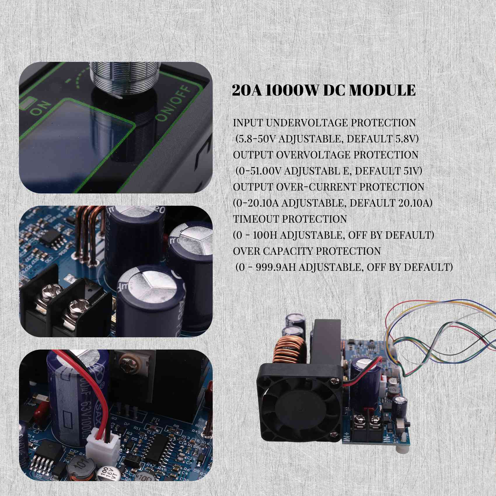 Step Down Dc Power Supply Module 1000W - [NEWA08R] WZ5020L، محول تيار مستمر إلى